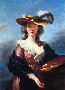 Autorretrato con sombrero de paja de Elisabeth Louise Vigee Lebrun